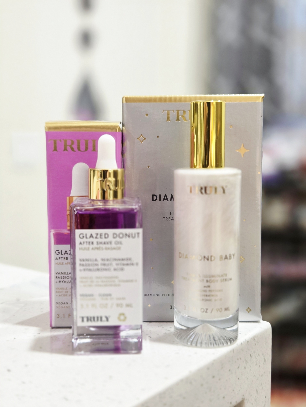 TRULY Glazed Donut After Shave Oil & Diamond Baby Body Serum Duo